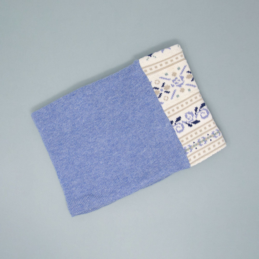 Cache-cou de tricot doublé surcyclé