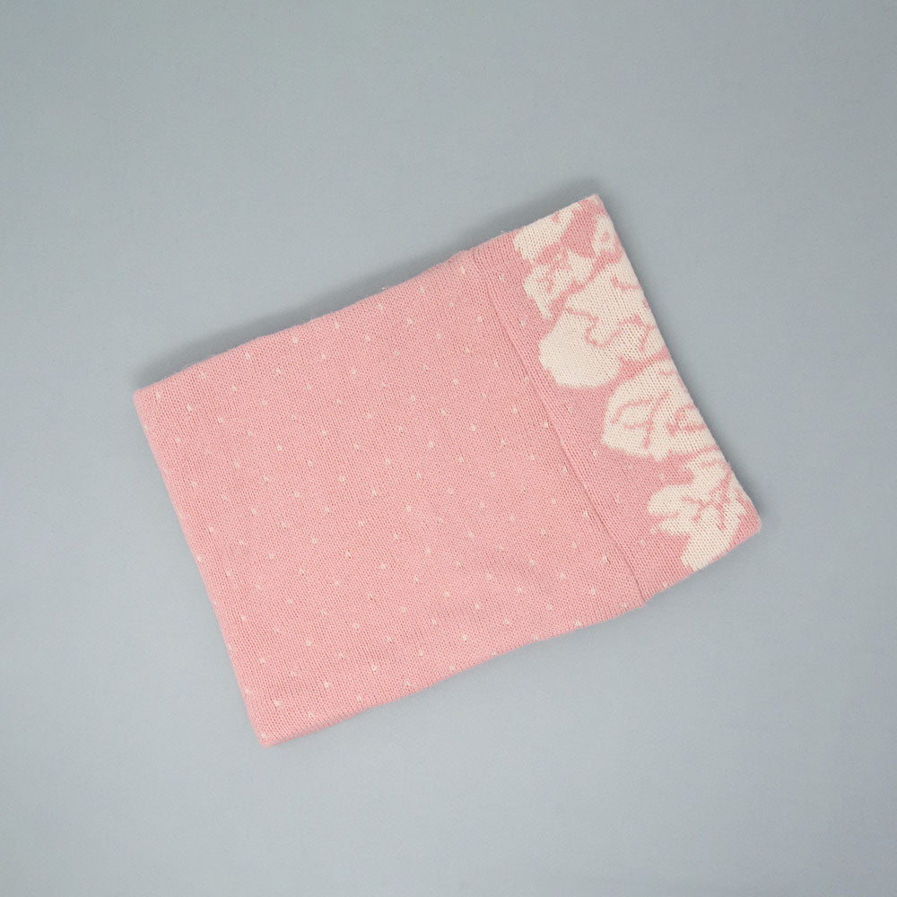 Cache-cou de tricot doublé surcyclé