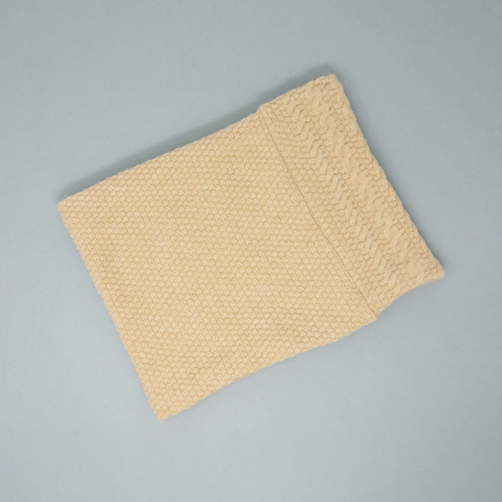 Cache-cou de tricot doublé surcyclé