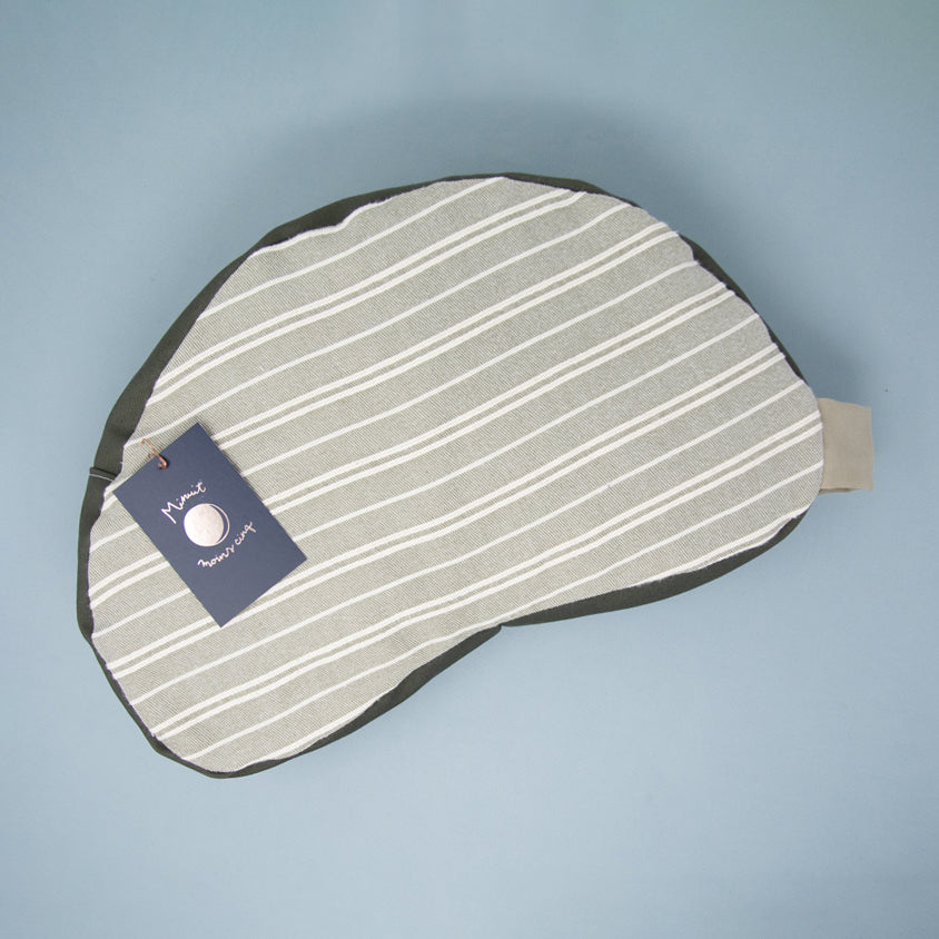 Coussin de yoga en tissu surcyclé et écales de sarrasin