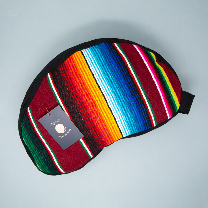 Coussin de yoga en tissu surcyclé et écales de sarrasin