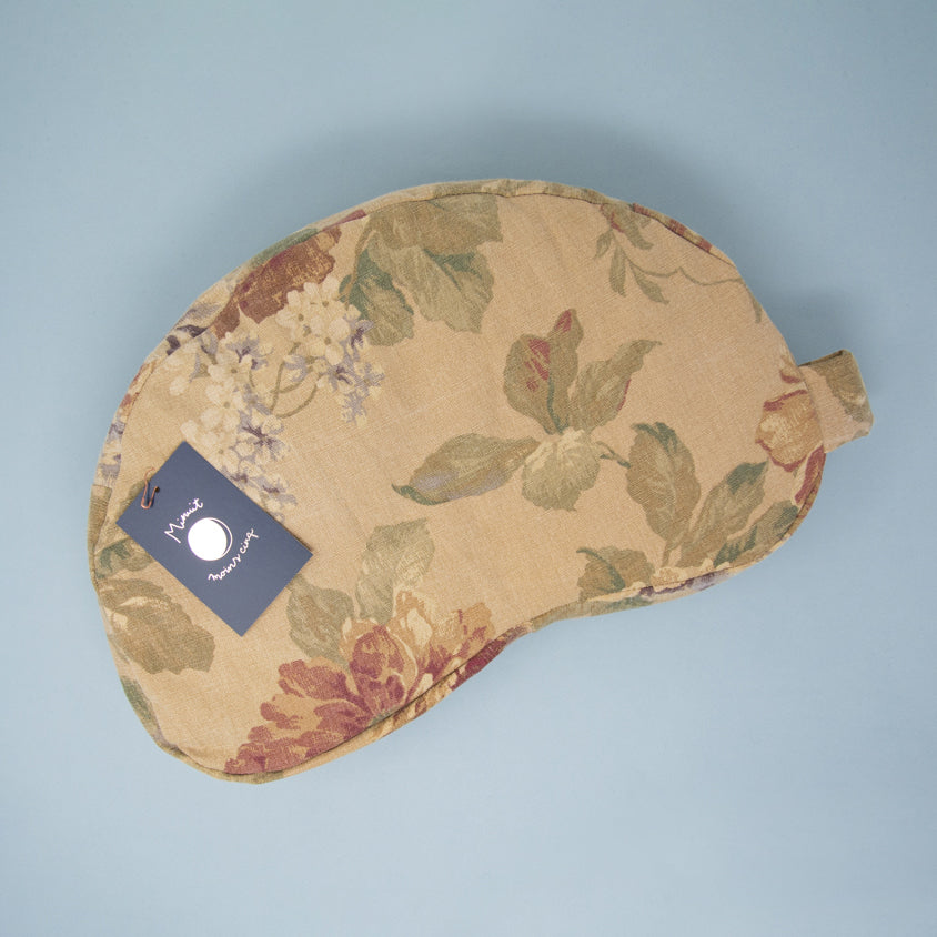 Coussin de yoga en tissu surcyclé et écales de sarrasin