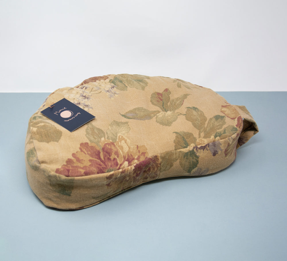 Coussin de yoga en tissu surcyclé et écales de sarrasin