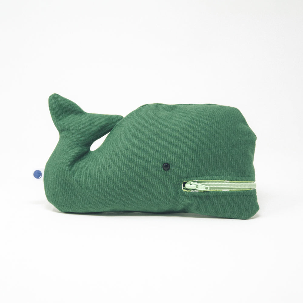 Étui à crayons en forme de baleine surcyclé