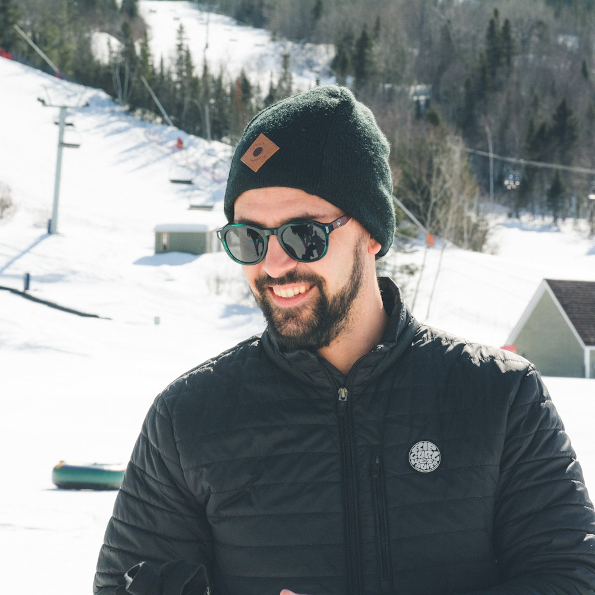 Tuque doublée de polar surcyclée - Sans pompon