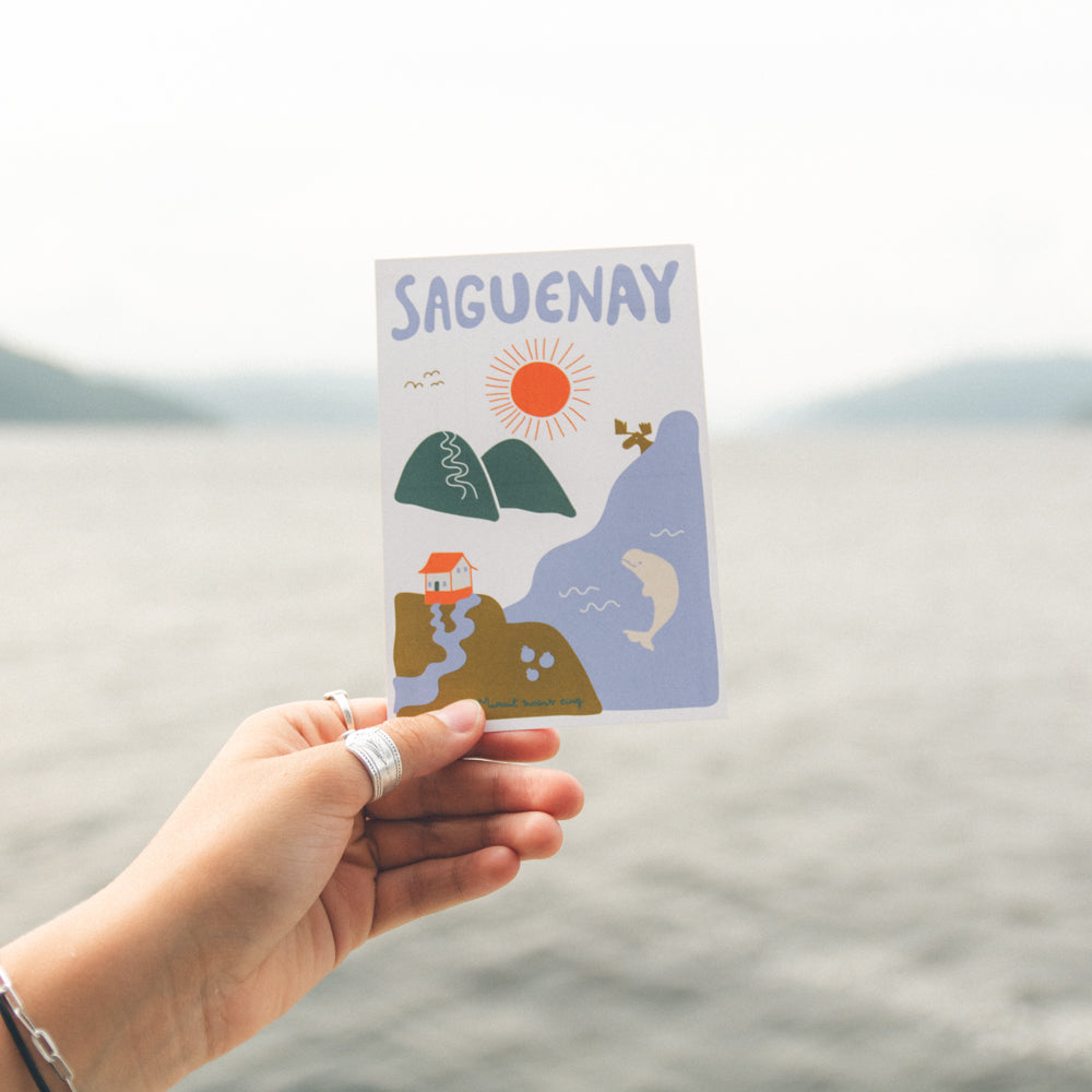 Carte postale illustrée - Saguenay