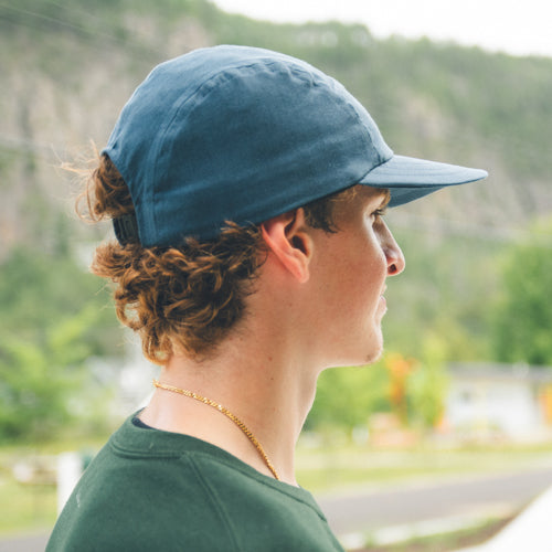 Casquette cinq panneaux surcyclée - Signature