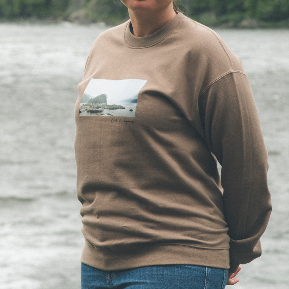 Coton ouaté imprimé Fjord du Saguenay - Unisexe