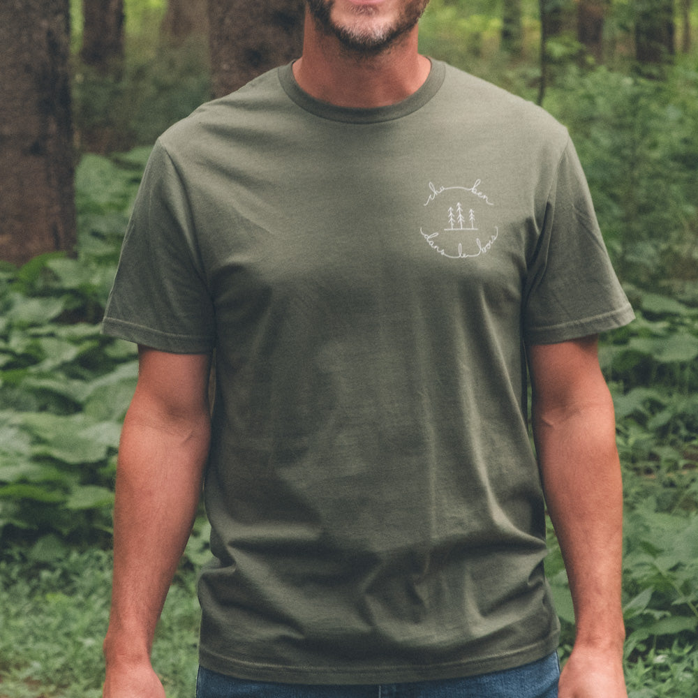 T-shirt imprimé Chu ben dans le bois - Unisexe