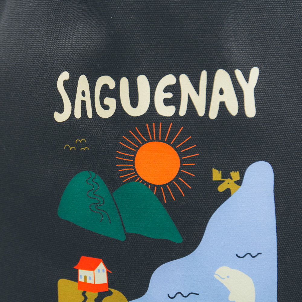 Tote bag imprimé - Saguenay