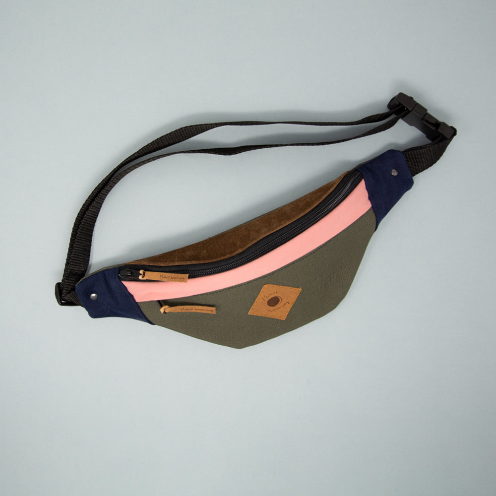 Sac banane 1L surcyclé - Dessus en suède - Classique