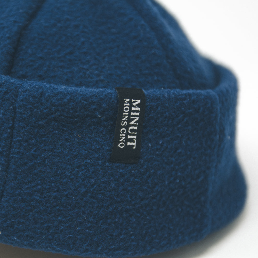 Tuque roulée en polaire surcyclée - Courte
