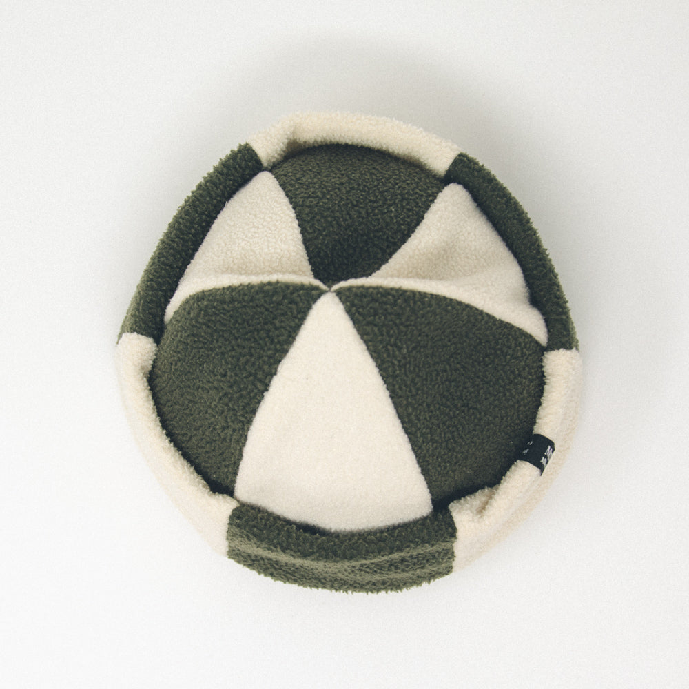 Tuque roulée en polaire surcyclée - Courte