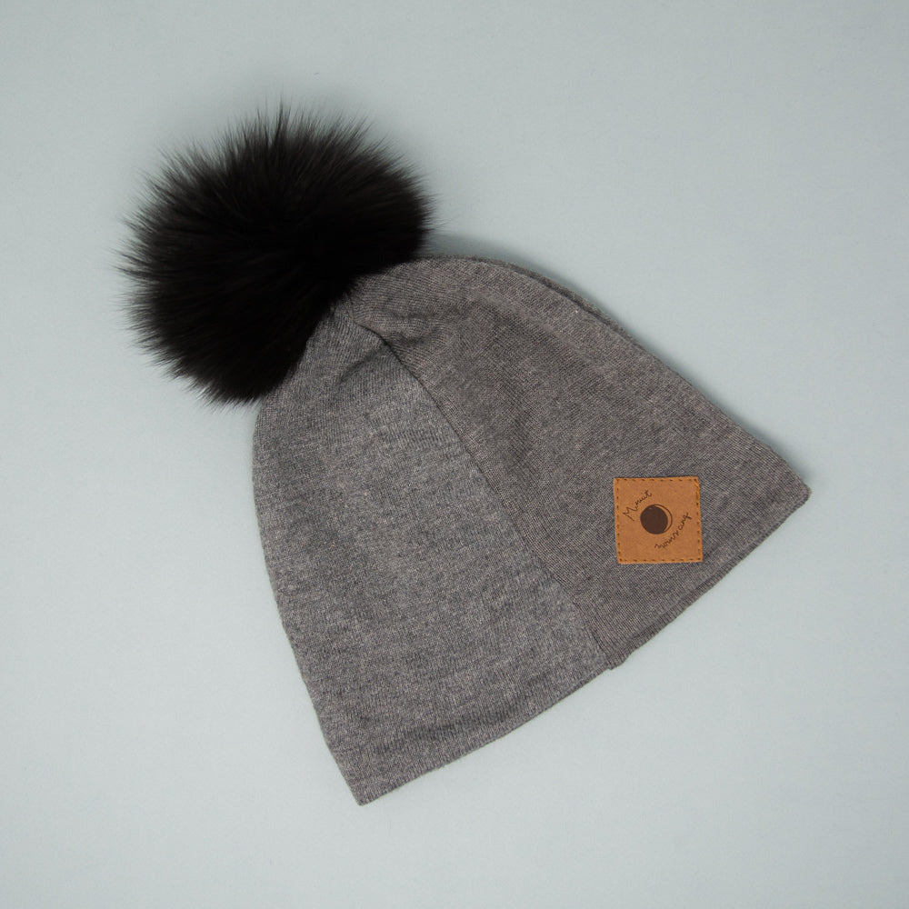 Tuque légère surcyclée - Avec pompon