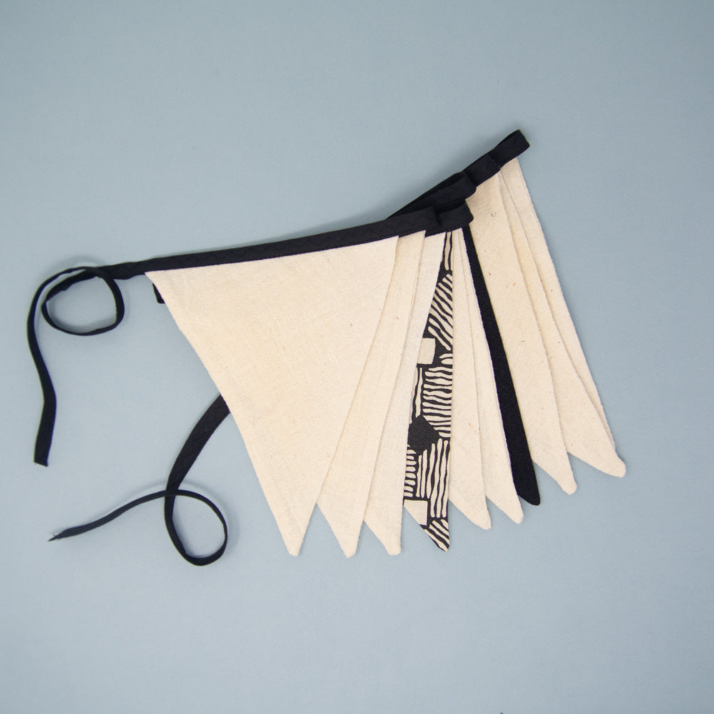 Banderole de tissus surcyclés