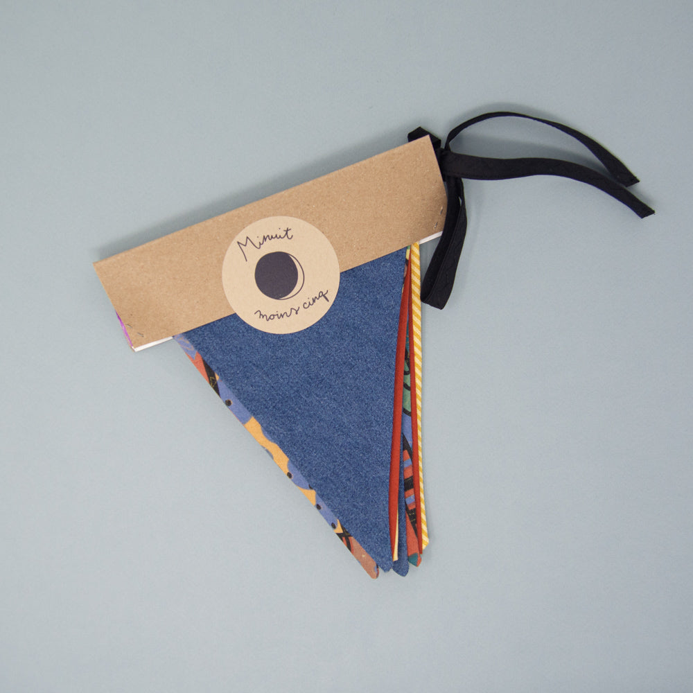 Banderole de tissus surcyclés