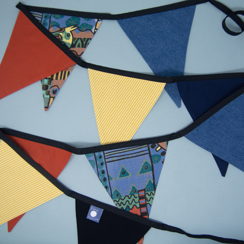 Banderole de tissus surcyclés