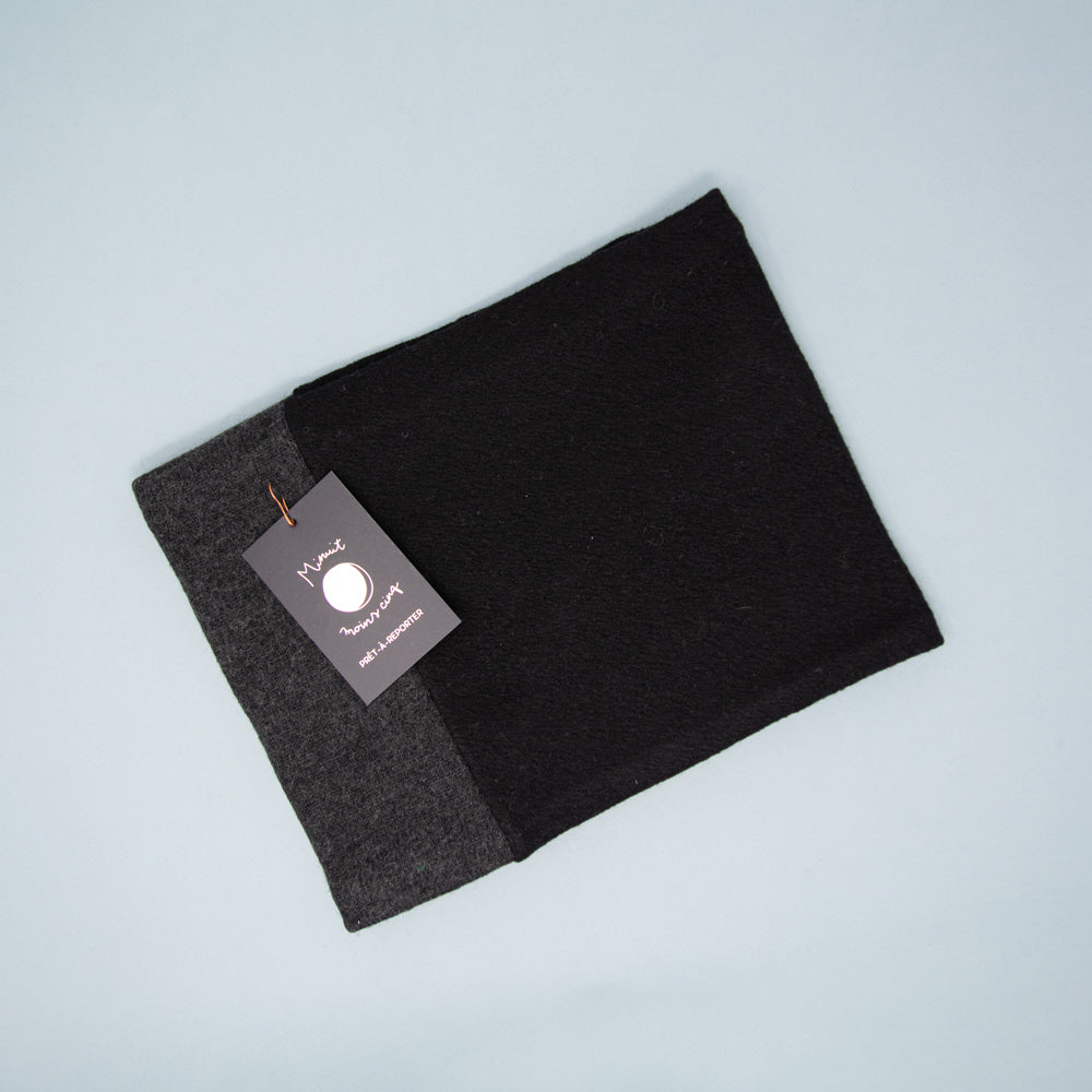 Cache-cou de tricot doublé surcyclé