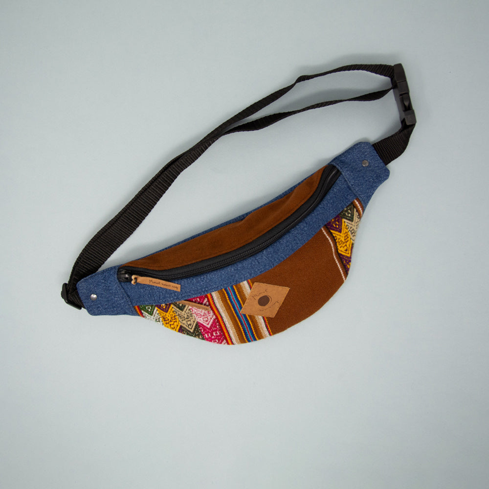 Sac banane 1L surcyclé - Dessus en suède - Classique