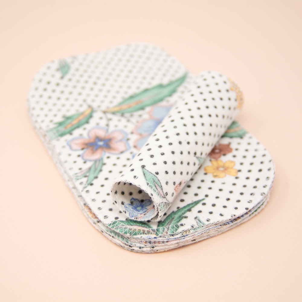 Papiers de toilette surcyclés lavables - Ensemble de 10